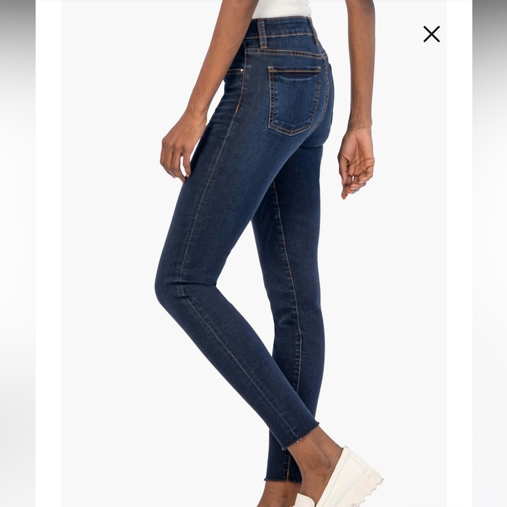 NWT! Kut From The Kloth high-rise fab ab Donna Ankle Skinny. Petite size 8 - Picture 3 of 10